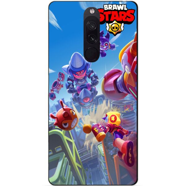 

Силиконовый бампер чехол Candy для Xiaomi Redmi 8 Лето с Монстрами Бравл Старс