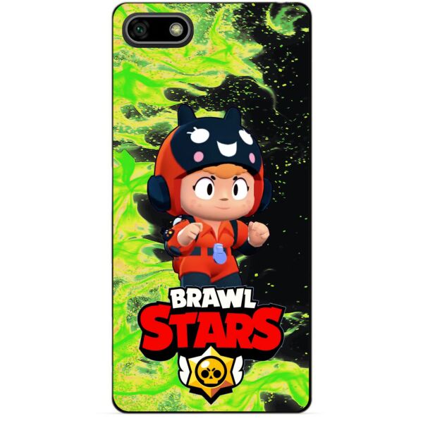 

Силиконовый бампер чехол Candy для Huawei Honor 7s с Героем Brawl Stars Беа снайпер