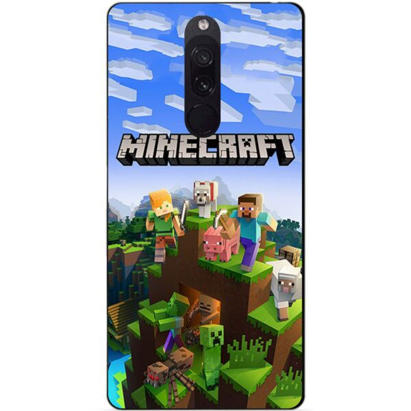 

Силиконовый бампер чехол Candy для Xiaomi Redmi 8 с рисунком Minecraft