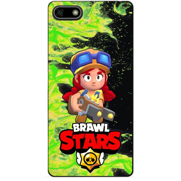 

Силиконовый бампер чехол Candy для Huawei Honor 7s с Героем Brawl Stars Джесси