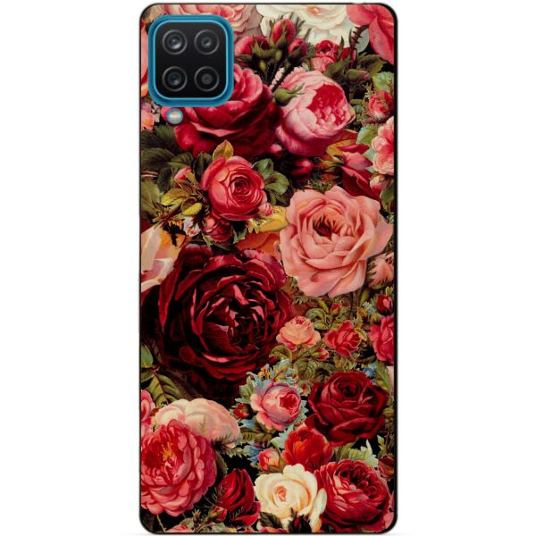

Силиконовый бампер чехол Candy для Samsung A12 с рисунком Красные Розы