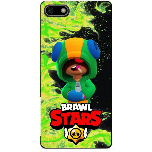 

Силиконовый бампер чехол Candy для Huawei Honor 7s с Героем Brawl Stars Леон