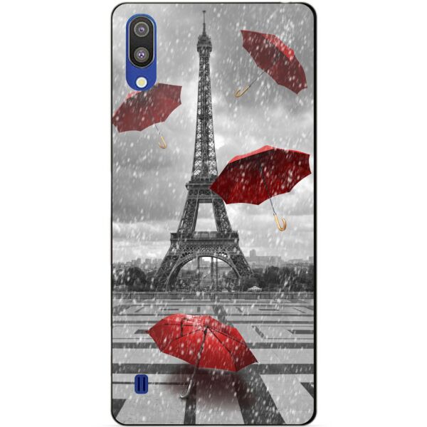 

Чехол силиконовый Candy для Samsung M10 2019 Galaxy M105f с рисунком Дождь в Париже