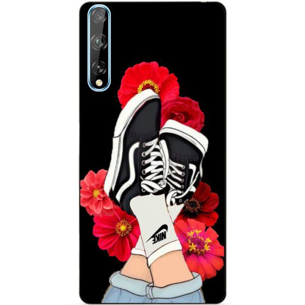 

Силиконовый чехол бампер Candy для Huawei P Smart S с рисунком Кеды