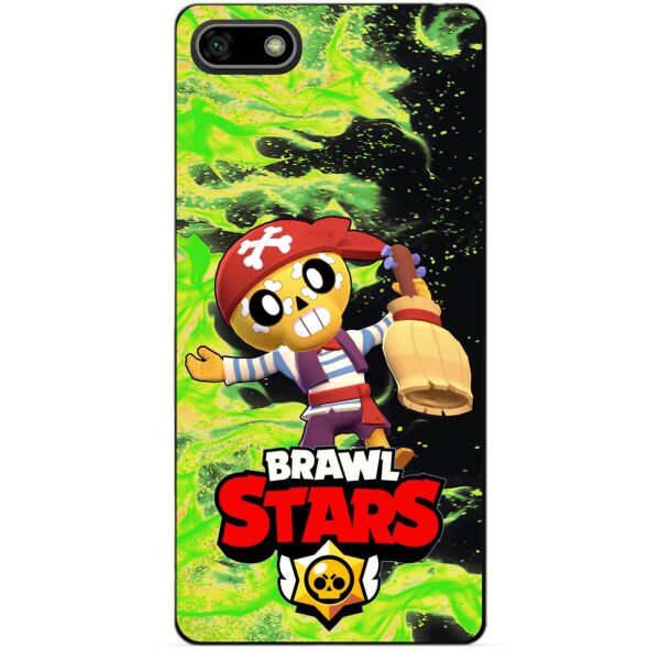 

Силиконовый бампер чехол Candy для Huawei Honor 7s с Героем Brawl Stars Поко пират