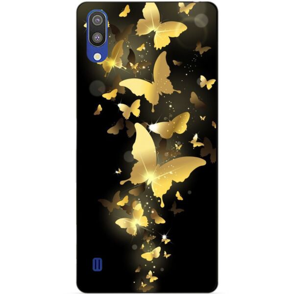 

Чехол силиконовый Candy для Samsung M10 2019 Galaxy M105f с рисунком Золотые бабочки