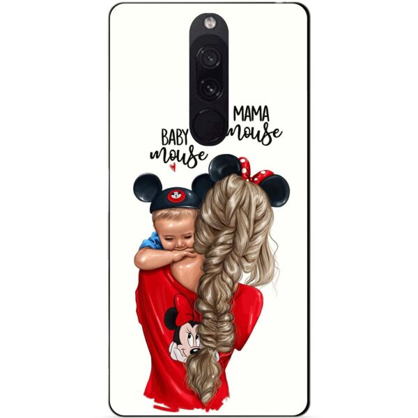 

Силиконовый бампер чехол Candy для Xiaomi Redmi 8 с рисунком Мама и малыш