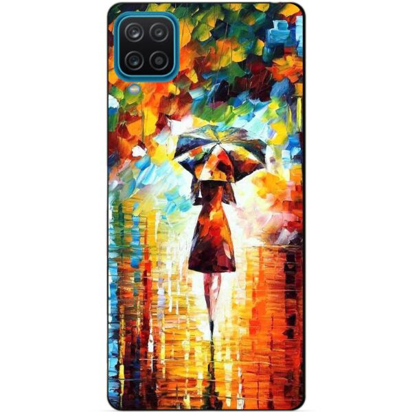 

Силиконовый бампер чехол Candy для Samsung A12 с рисунком Прогулка