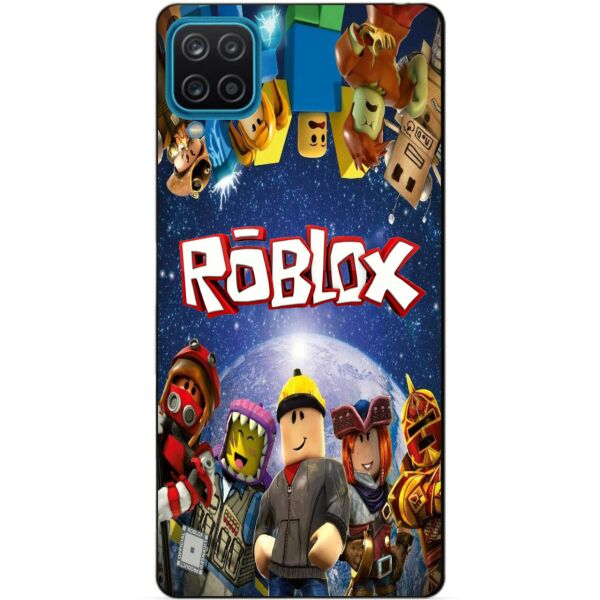 

Силиконовый бампер чехол Candy для Samsung A12 с рисунком Роблокс
