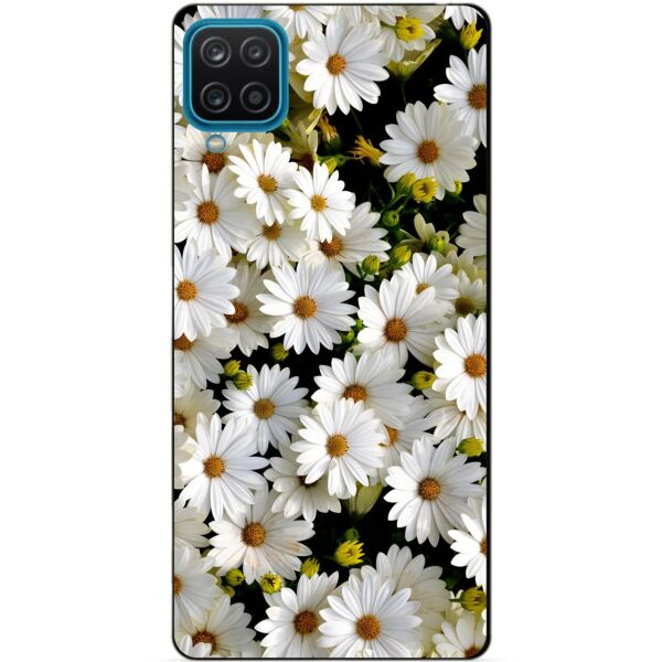 

Силиконовый бампер чехол Candy для Samsung A12 с рисунком Ромашки