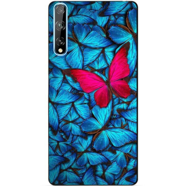 

Силиконовый чехол бампер Candy для Huawei P Smart S с рисунком Мотыльки