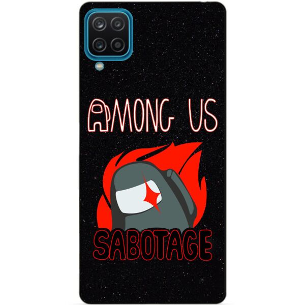 

Силиконовый бампер чехол Candy для Samsung A12 с рисунком Саботаж Among Us
