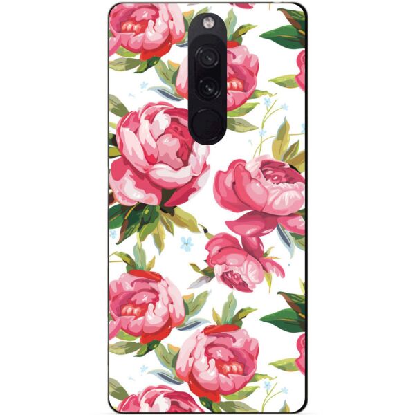 

Силиконовый бампер чехол Candy для Xiaomi Redmi 8 с рисунком Пионы