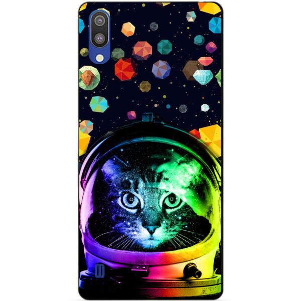

Чехол силиконовый Candy для Samsung M10 2019 Galaxy M105f с рисунком Кот в шлеме