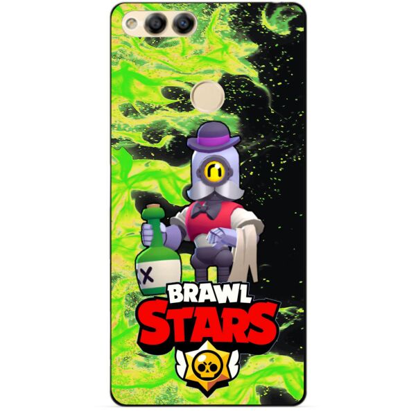 

Силиконовый бампер чехол Candy для Huawei Honor 7x с Героем Brawl Stars Барли