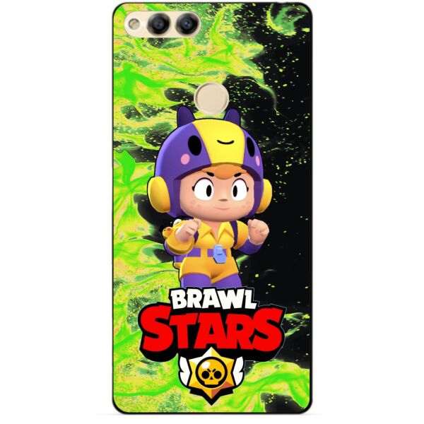 

Силиконовый бампер чехол Candy для Huawei Honor 7x с Героем Brawl Stars Беа