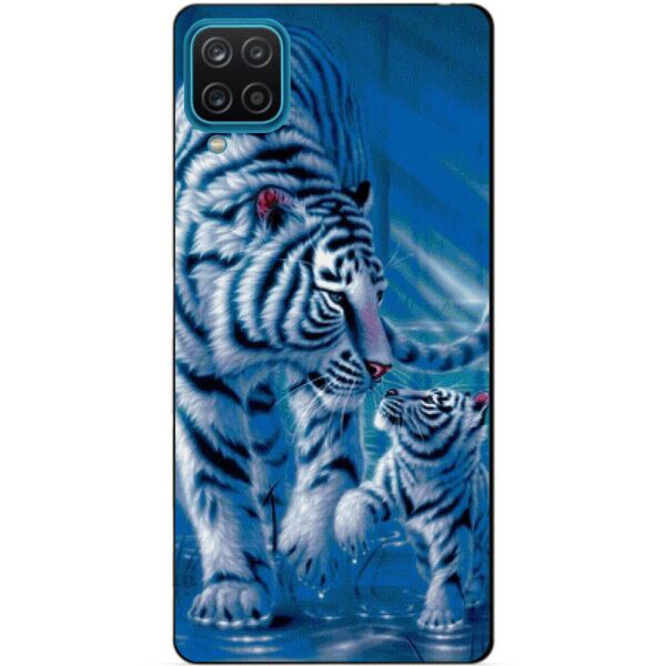 

Силиконовый бампер чехол Candy для Samsung A12 с рисунком Тигры
