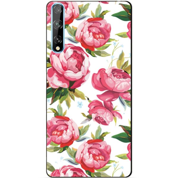 

Силиконовый чехол бампер Candy для Huawei P Smart S с рисунком Пионы