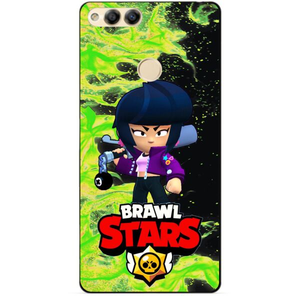 

Силиконовый бампер чехол Candy для Huawei Honor 7x с Героем Brawl Stars Биби