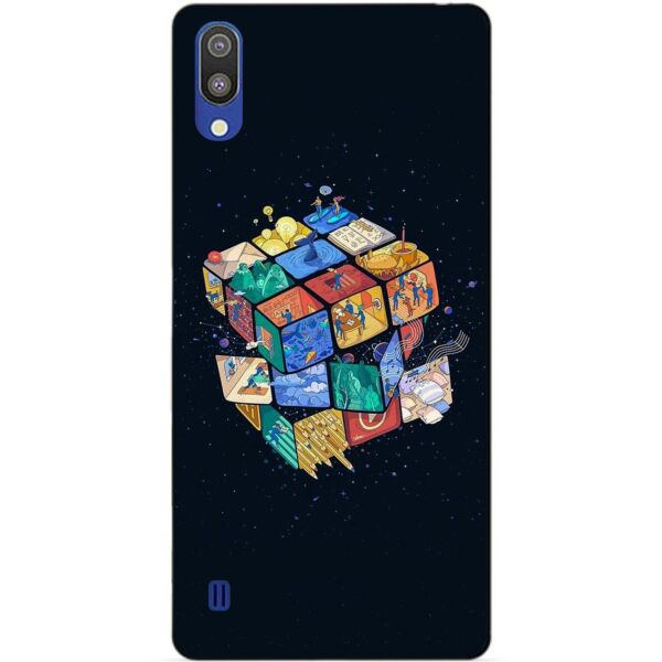 

Чехол силиконовый Candy для Samsung M10 2019 Galaxy M105f с рисунком Кубик Рубика