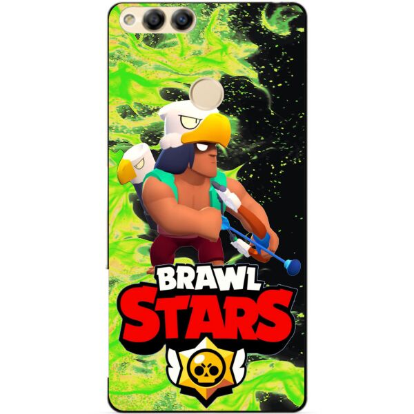 

Силиконовый бампер чехол Candy для Huawei Honor 7x с Героем Brawl Stars Бо