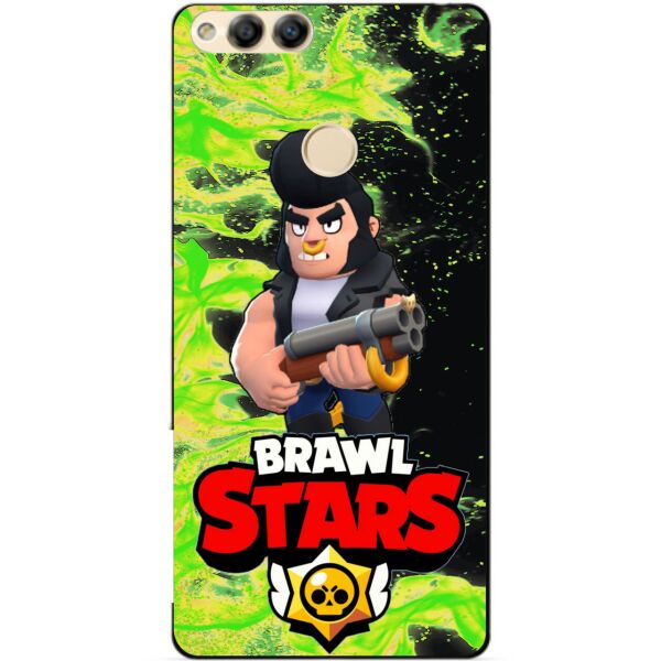 

Силиконовый бампер чехол Candy для Huawei Honor 7x с Героем Brawl Stars Булл