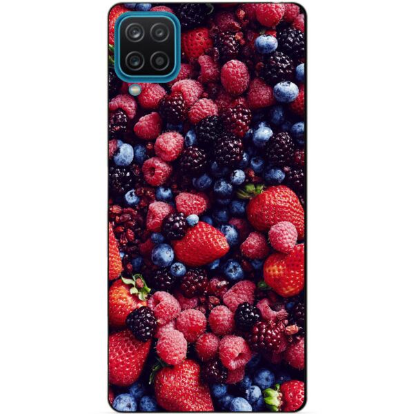 

Силиконовый бампер чехол Candy для Samsung A12 с рисунком Ягоды