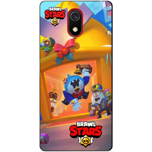

Силиконовый бампер чехол Candy для Xiaomi Redmi 8a Веселые каникулы Мистер П. Бравл Старс