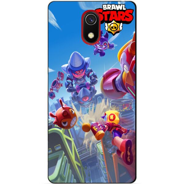 

Силиконовый бампер чехол Candy для Xiaomi Redmi 8a Лето с Монстрами Бравл Старс
