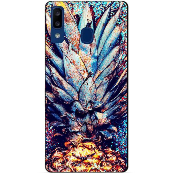 

Силиконовый бампер чехол Candy для Samsung A20 2019 Galaxy A205f с рисунком Ананас