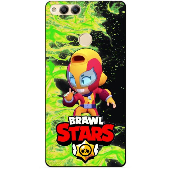 

Силиконовый бампер чехол Candy для Huawei Honor 7x с Героем Brawl Stars Макс