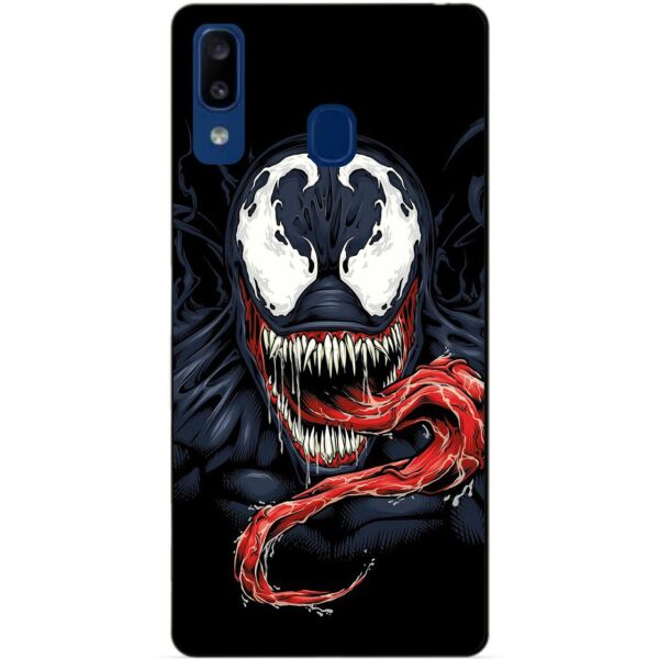 

Силиконовый бампер чехол Candy для Samsung A20 2019 Galaxy A205f с рисунком Веном