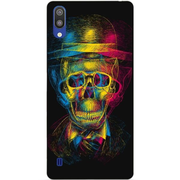 

Чехол силиконовый Candy для Samsung M10 2019 Galaxy M105f с рисунком Неоновый череп