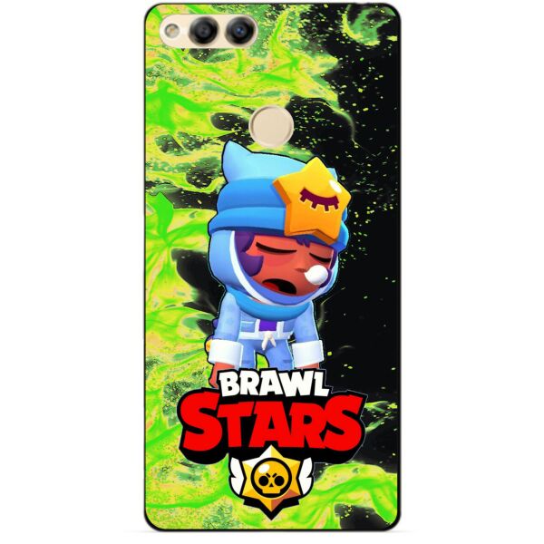 

Силиконовый бампер чехол Candy для Huawei Honor 7x с Героем Brawl Stars Сонный Сэнди