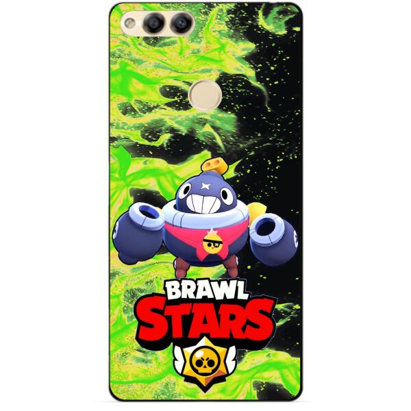 

Силиконовый бампер чехол Candy для Huawei Honor 7x с Героем Brawl Stars Тик