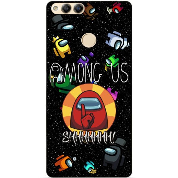 

Силиконовый бампер чехол Candy для Huawei Honor 7x с рисунком Among Us