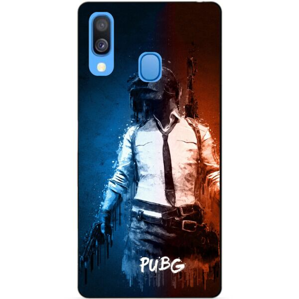 

Силиконовый бампер чехол Candy для Samsung A20 Galaxy A205F с рисунком PUBG