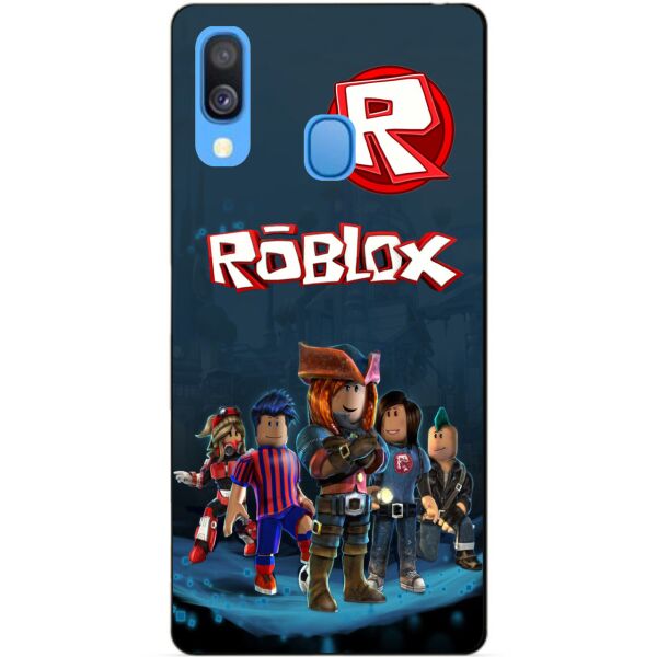 

Силиконовый бампер чехол Candy для Samsung A20 Galaxy A205F с рисунком Roblox