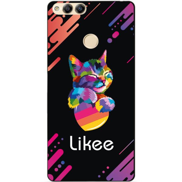 

Силиконовый бампер чехол Candy для Huawei Honor 7x с рисунком Likee