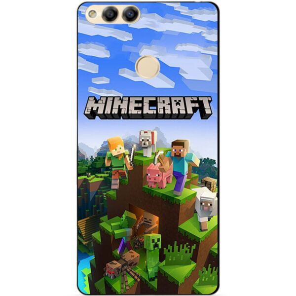 

Силиконовый бампер чехол Candy для Huawei Honor 7x с рисунком Minecraft