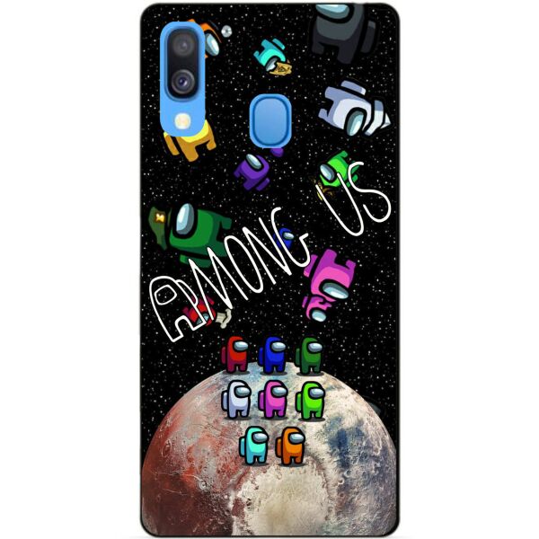 

Силиконовый бампер чехол Candy для Samsung A20 Galaxy A205F с рисунком Амонг Ас