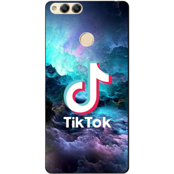 

Силиконовый бампер чехол Candy для Huawei Honor 7x с рисунком Tik Tok