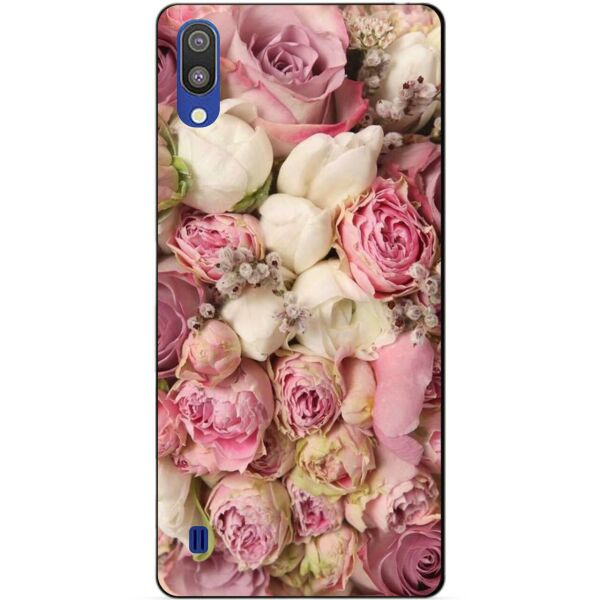 

Чехол силиконовый Candy для Samsung M10 2019 Galaxy M105f с рисунком Розовые пионы