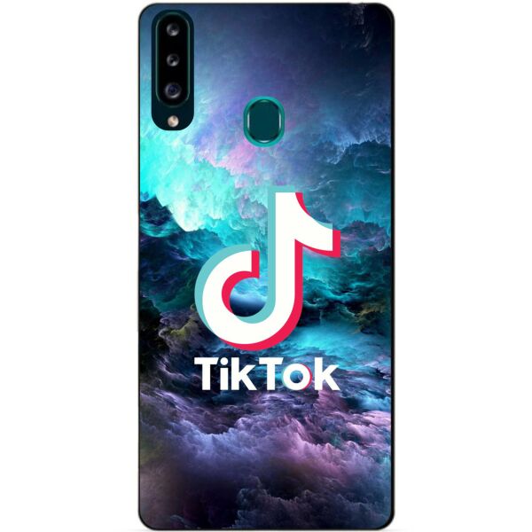 

Силиконовый бампер чехол Candy для Samsung A20s 2019 Galaxy A207f с рисунком Tik Tok