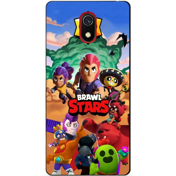 

Силиконовый бампер чехол Candy для Xiaomi Redmi 8a с рисунком Brawl Stars