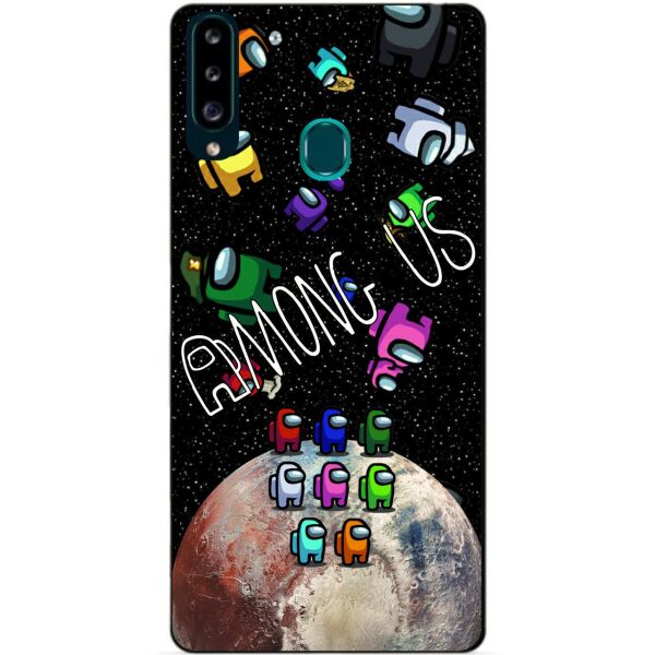 

Силиконовый бампер чехол Candy для Samsung A20s 2019 Galaxy A207f с рисунком Амонг Ас
