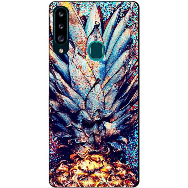

Силиконовый бампер чехол Candy для Samsung A20s с рисунком Ананас