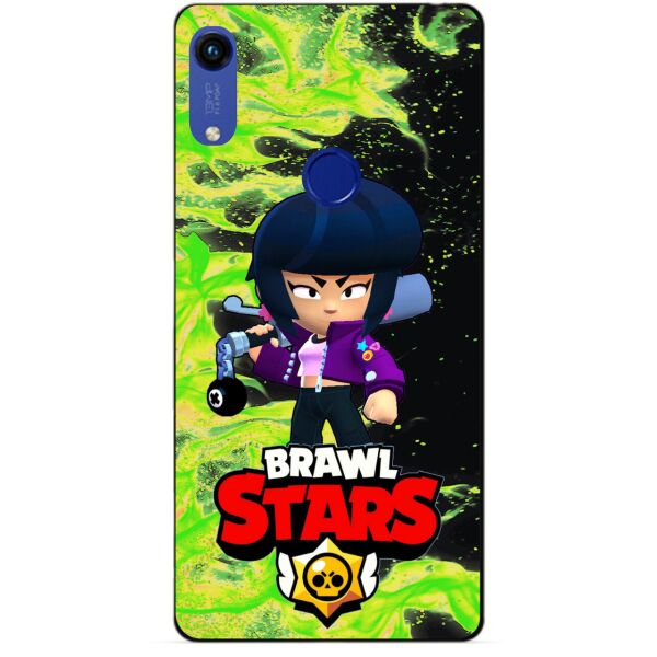 

Силиконовый бампер чехол Candy для Huawei Honor 8a с Героем Brawl Stars Биби