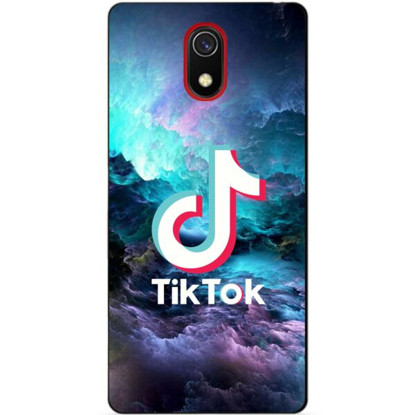

Силиконовый бампер чехол Candy для Xiaomi Redmi 8a с рисунком Tik Tok