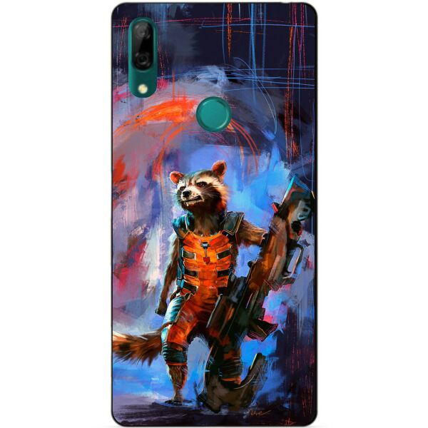 

Силиконовый чехол бампер Candy для Huawei P Smart Z с рисунком Реактивный Енот
